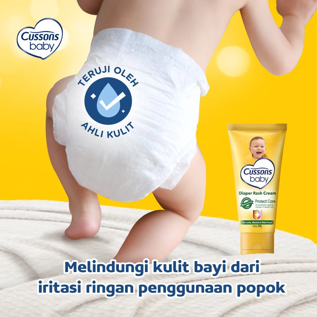 Cussons Baby Cream 50gr & 100gr - Krim Bayi Anti Ruam Popok / Merah jingga Official - Gambar 3