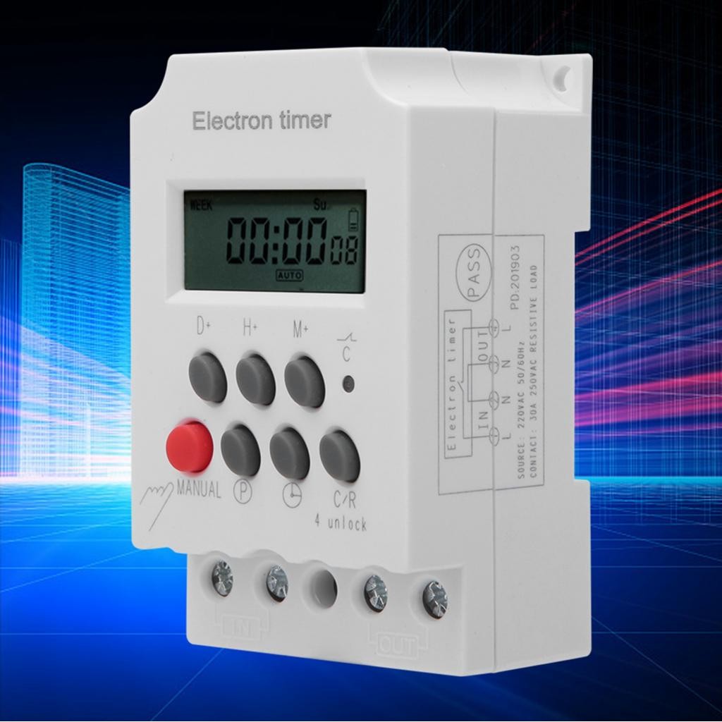 Power Timer Switch Time Relay Programmable for Electric Equipment ...