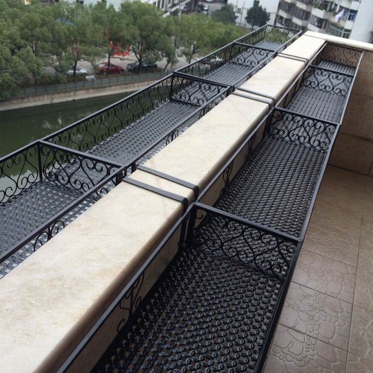 [in stock] Indoor widened hanging railing flower rack hanging wall ...