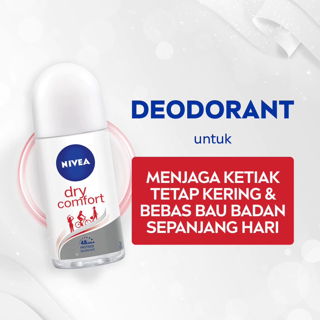 Nivea Deodorant Roll On Women 50ml / Merah Jingga Official - Gambar 3