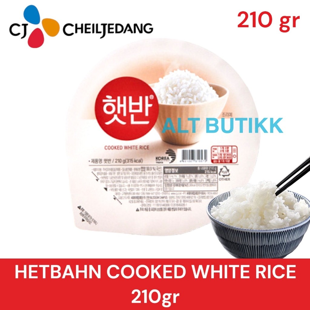 [SDW] pekanbaru/HETBAHN INSTANT COOKED WHITE RICE 210 GRAMS | KOREAN ...