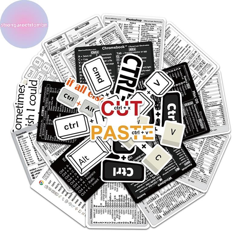Strongaroetrtombn 30Pcs Windows+ Word/Excel /Adobe Photoshop Keyboard ...