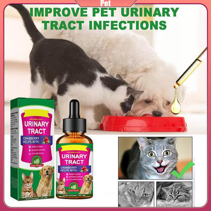 Urinary Tract Drops 60ml Effective Dog Kidney Supports Cat Bladder ... - Cat Uti Homeopathy Treatments That Are Effective