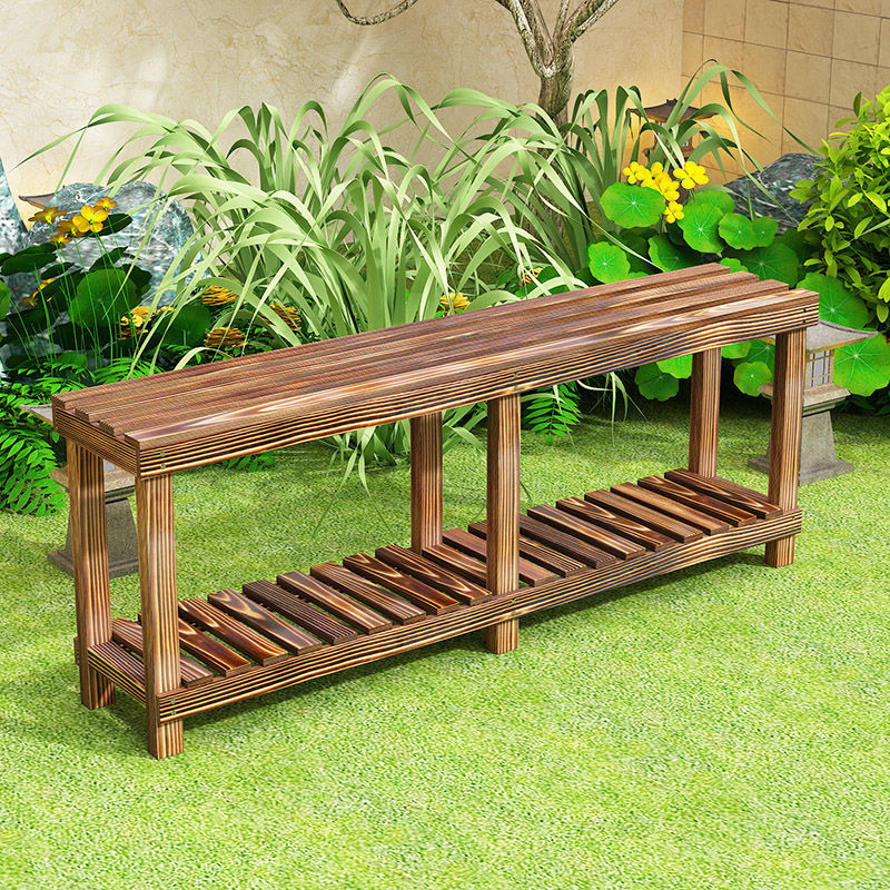 [in stock]Flower Stand Solid Wood Multi-Layer Ladder Wooden Stand ...