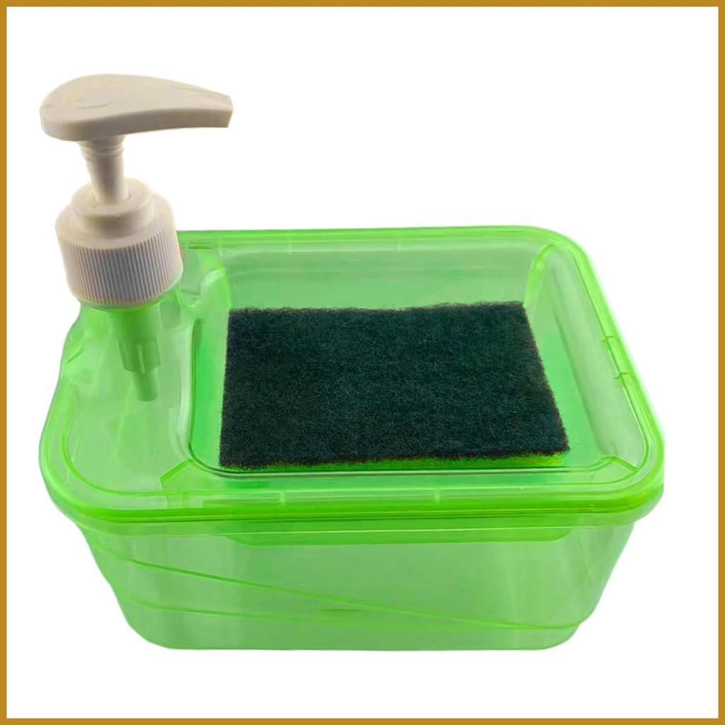 Soap Set with Sponge Holder 2 In 1 Kitchen Sink Sponge Holder ...