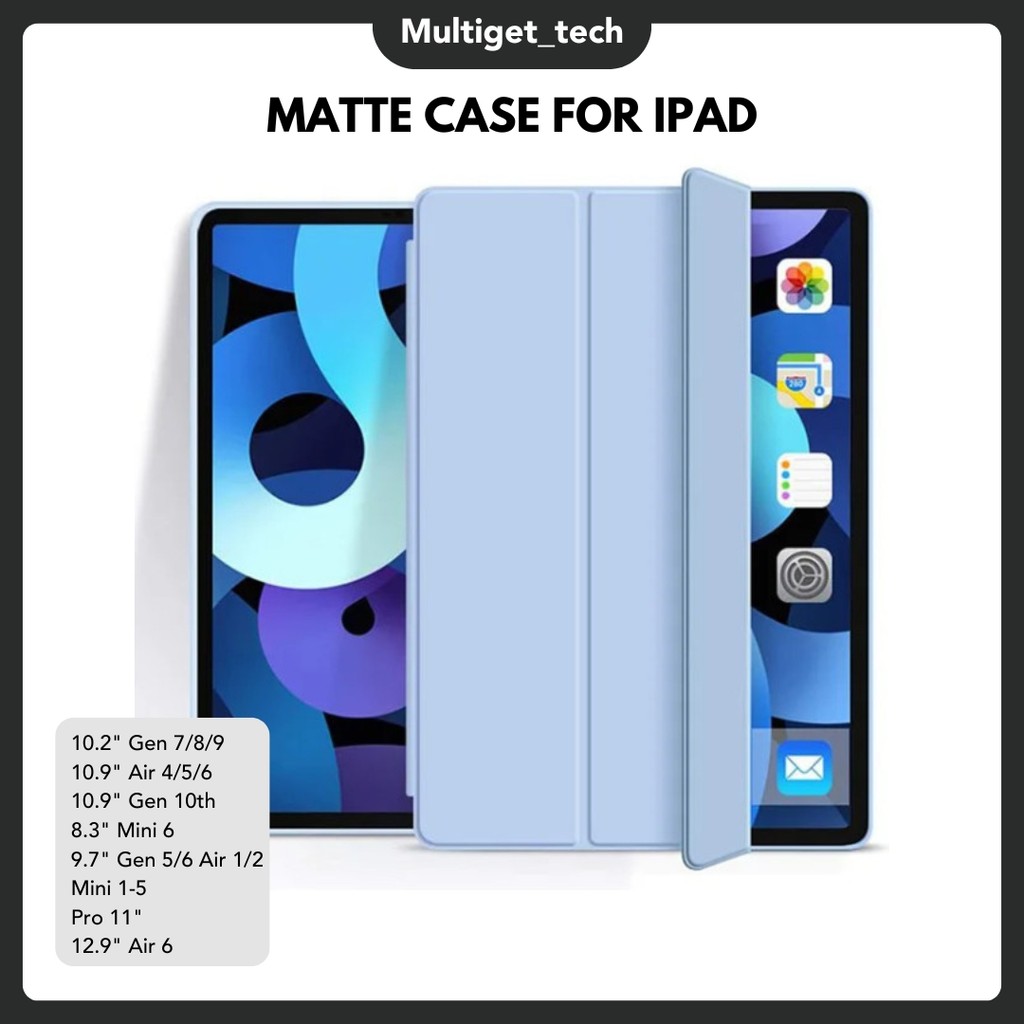 Case iPad Gen 11 A16 10th 9 8 7 / Air 4 5 6  Pro 11" Casing iPad Mini 1 2 3 4 5 6 7  8.3" Pen Slot