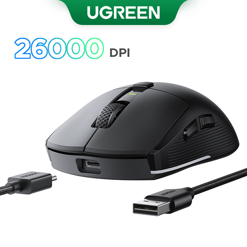UGREEN 26000DPI Wired Gaming Mouse Bluetooth Mouse Triple Mode ...