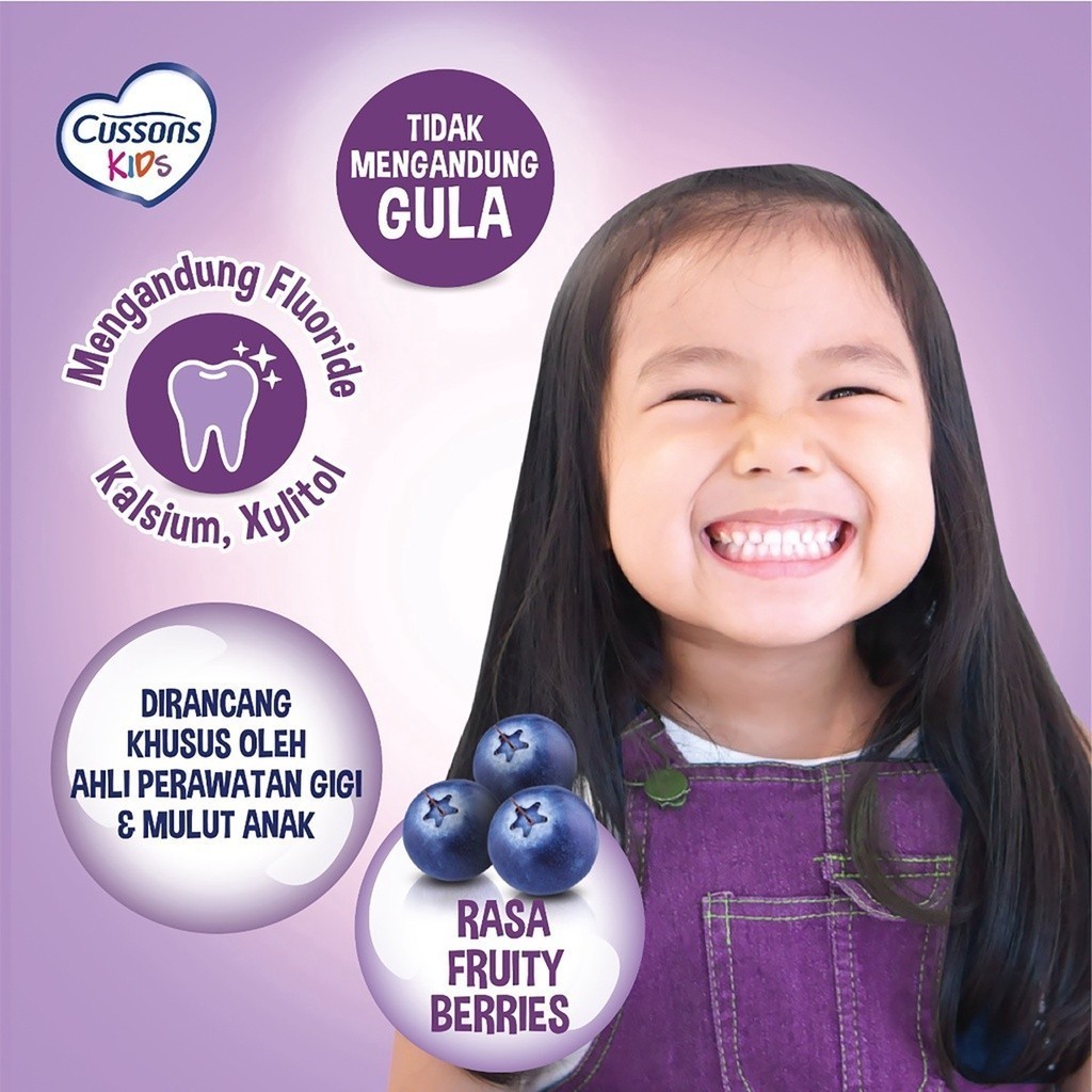 Cussons Kids Toothpaste - Pasta Gigi Anak 45gr / Merah Jingga Official - Gambar 4