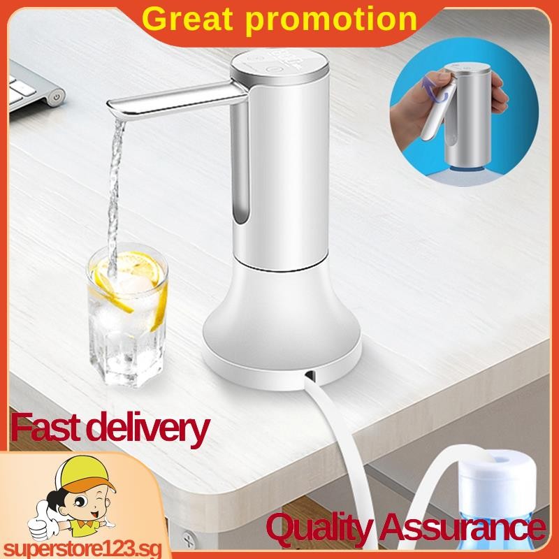 Electric Water Gallon Pump Foldable Automatic Water D…