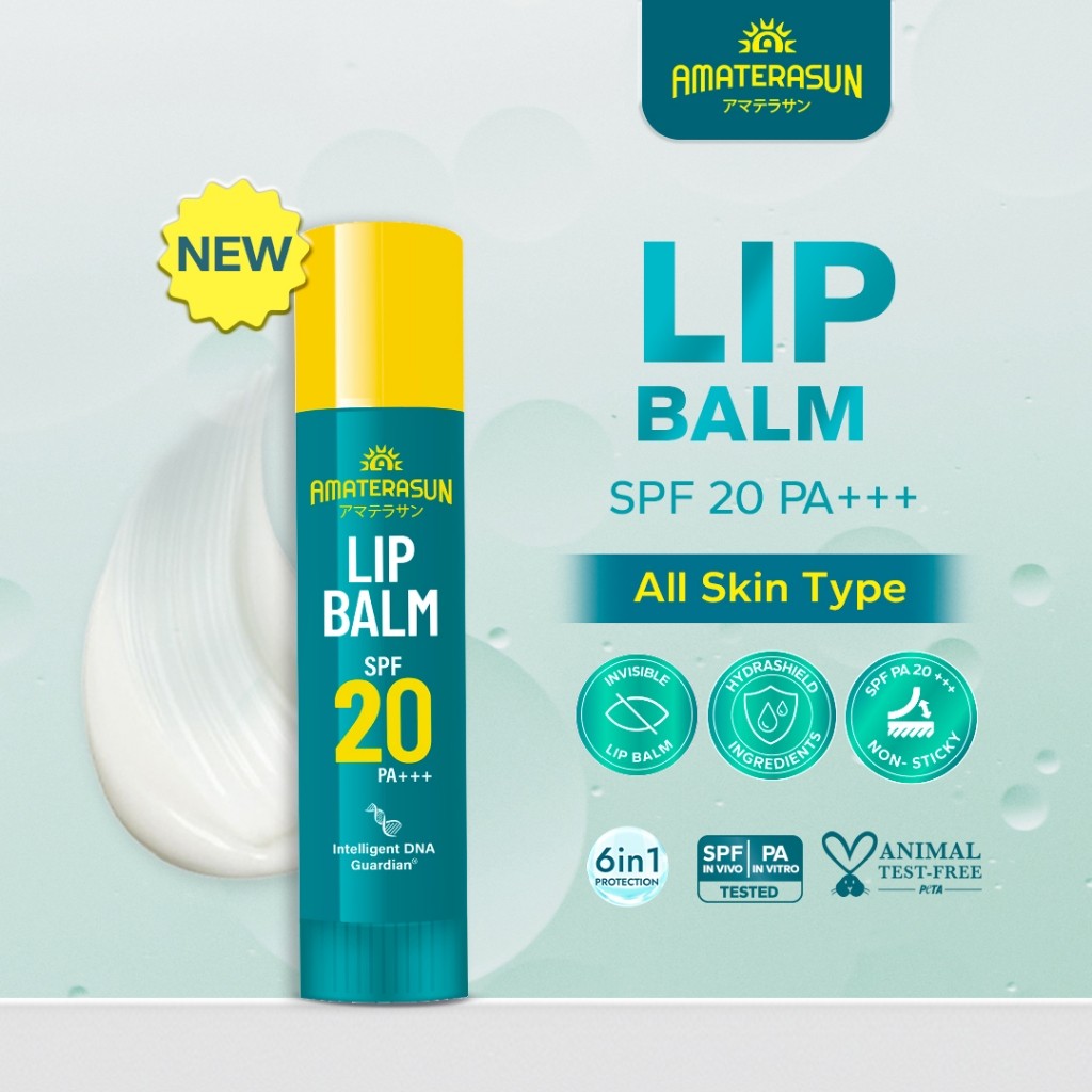 Amaterasun Lip Balm SPF 20 PA+++ / Merah Jingga Official - Gambar 2