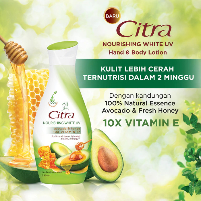 Citra Hand Body Lotion 110ml - 210ml - 380ml / Merah Jingga Official - Gambar 3