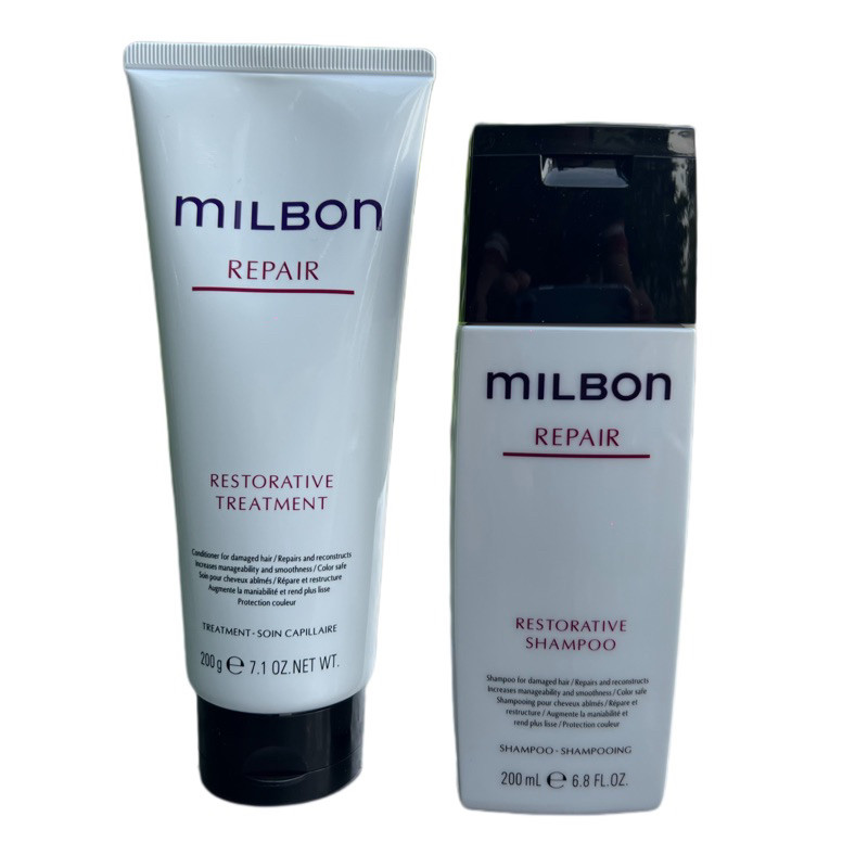 Milbon Repair Restorative Shampoo And Conditioner To Restore Weak And 