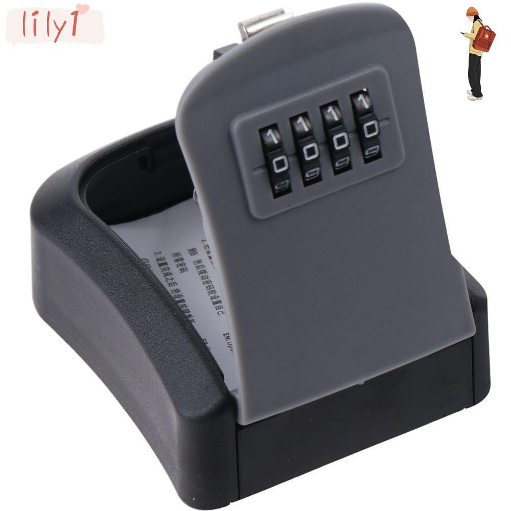 LILY Key Lock Box, Hide Durable Lock Box, Upgrade 4 Digit Outside ...