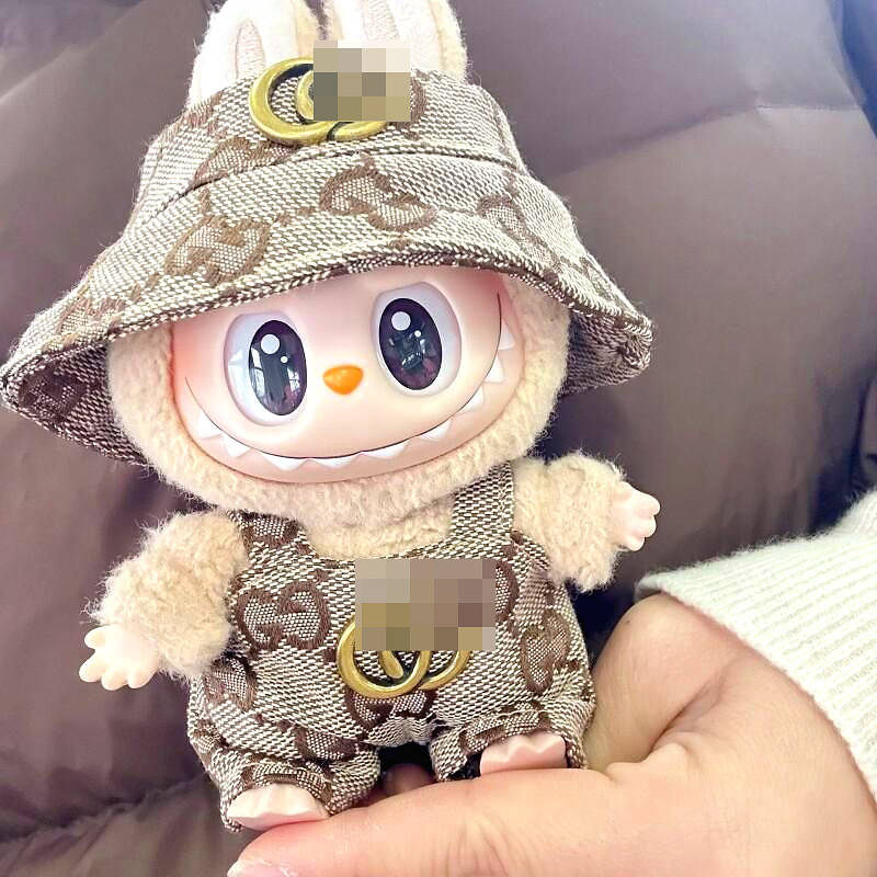 17cm Labubu Doll Clothes Set First and Second Generation Blind Box ...