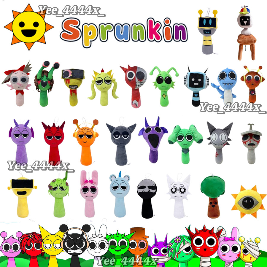 Sprunki Plushies Incredibox sprunki Wenda Gray Oren Raddy Stuffed Toys ...