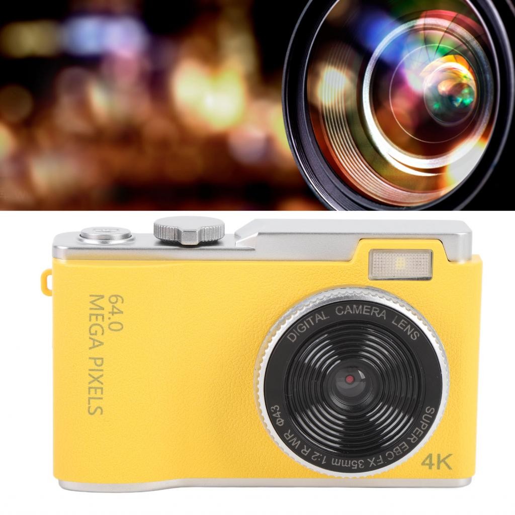 CCD Camera HD Digital 64MP 2.4inch IPS Color Screen for Selfies