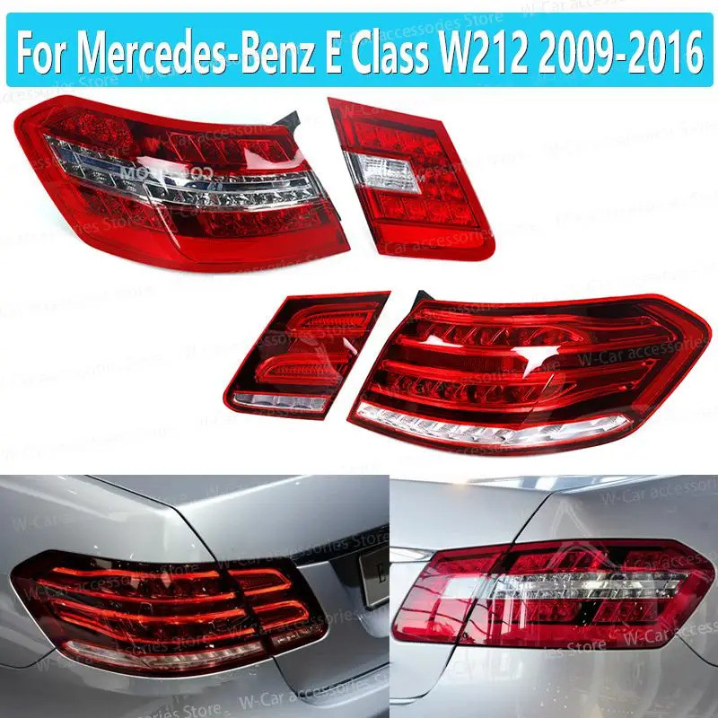 moto22r LED Rear Tail Lights For Mercedes-Benz E Class W212 Sedan 2009 ...