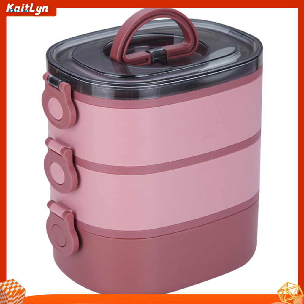 Three Layer Lunch Box Lunch Box for Adults Large Capacity 3-layer Lunch ...