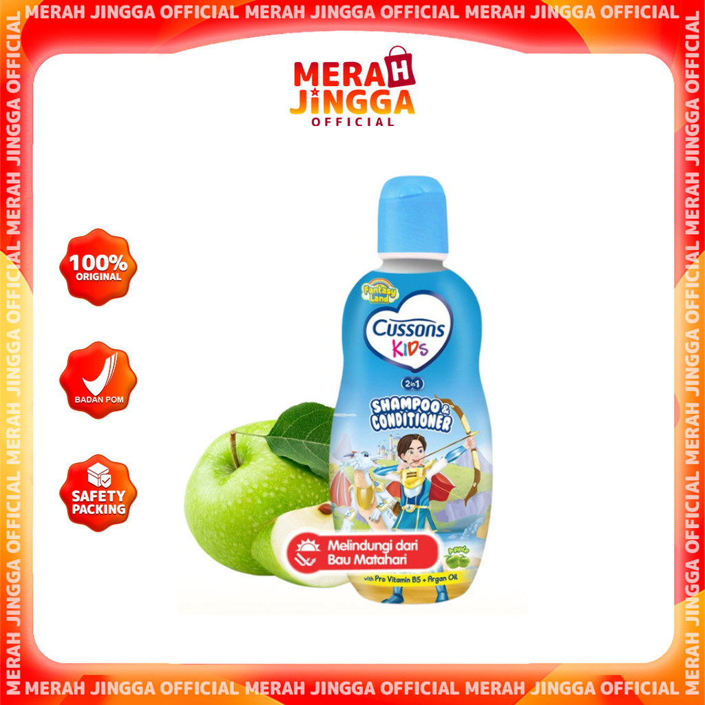 Cussons Kids Shampoo & Conditioner Dragon Fresh & Nourish - Sampo Anak / Merah Jingga Official