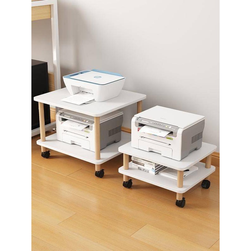 Printer shelf Floor fax machine shelf Multi-layer mobile wheeled ...