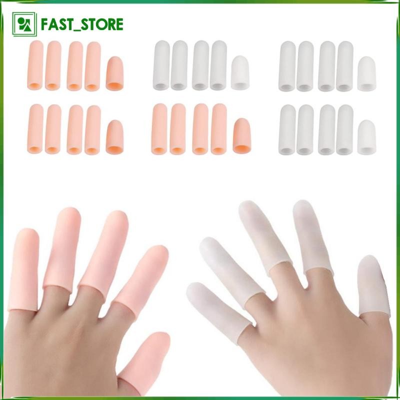 [Wishshopelxn] Pack of 10 Gel Finger Protectors, Finger Sleeves for ...