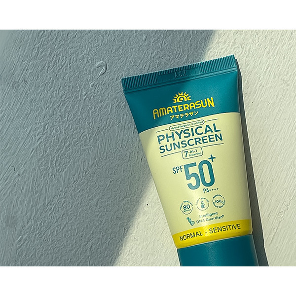 Amaterasun Physical Sunscreen SPF 50+ PA++++ - 30gr / Merah Jingga Official - Gambar 3