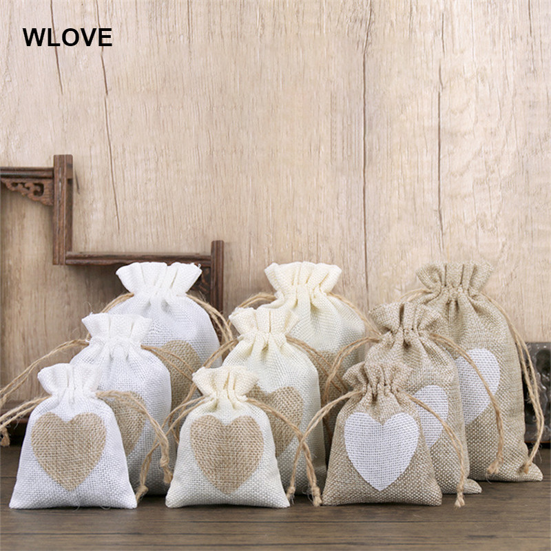 10PCS/1Set Small Drawstring Bags, Muslin Bags Double Drawstring Cotton ...