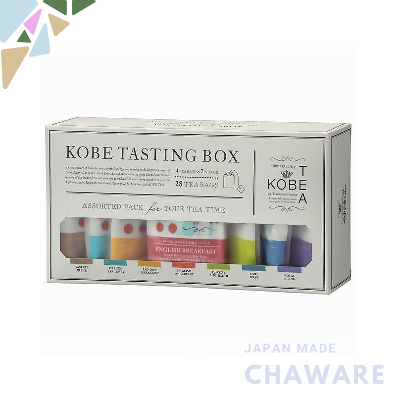 Kobe Tea Tasting Box - 28 bags of 7 varieties of loose leaf tea ...
