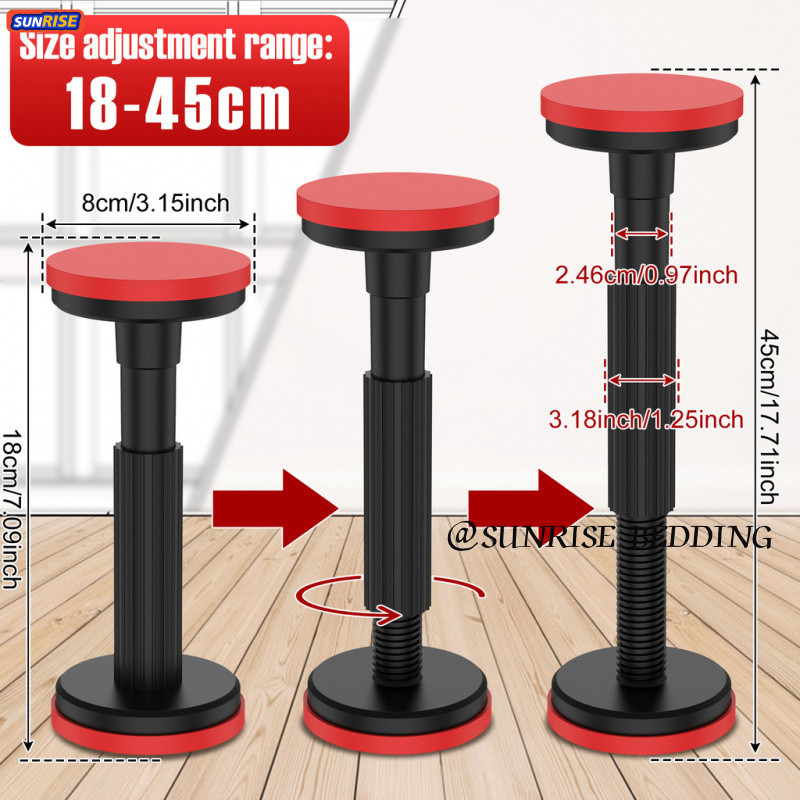 2Pcs Telescopic Support Rod 18-45cm Quick Adjustable Support Pole