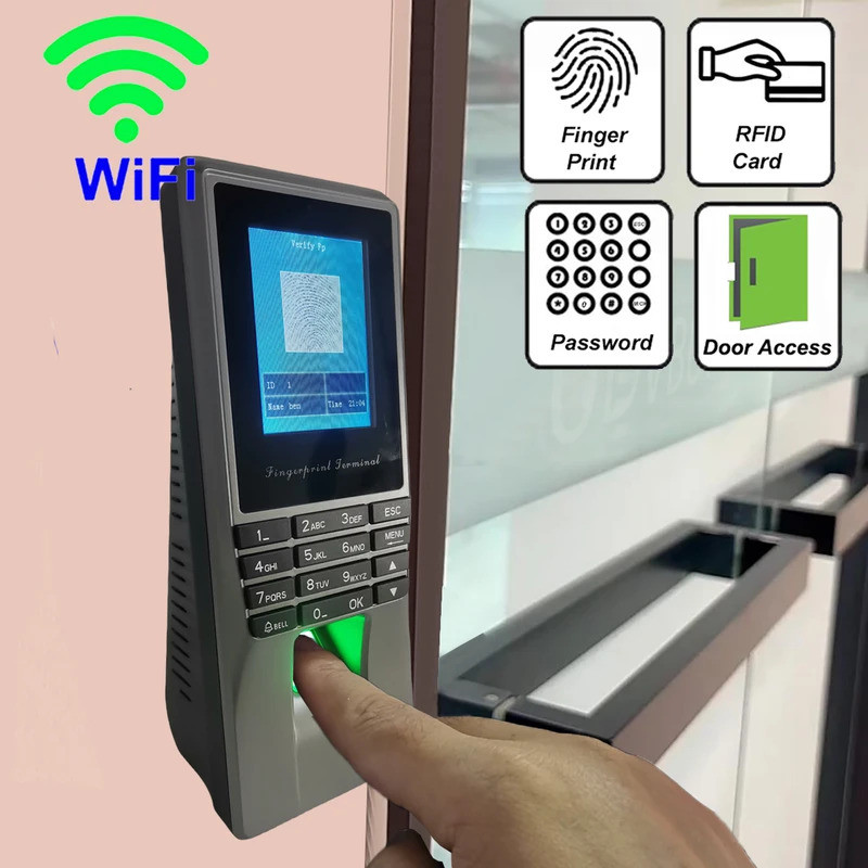 WiFi TCP/IP Biometric Face Fingerprint Door Lock Access Control System ...