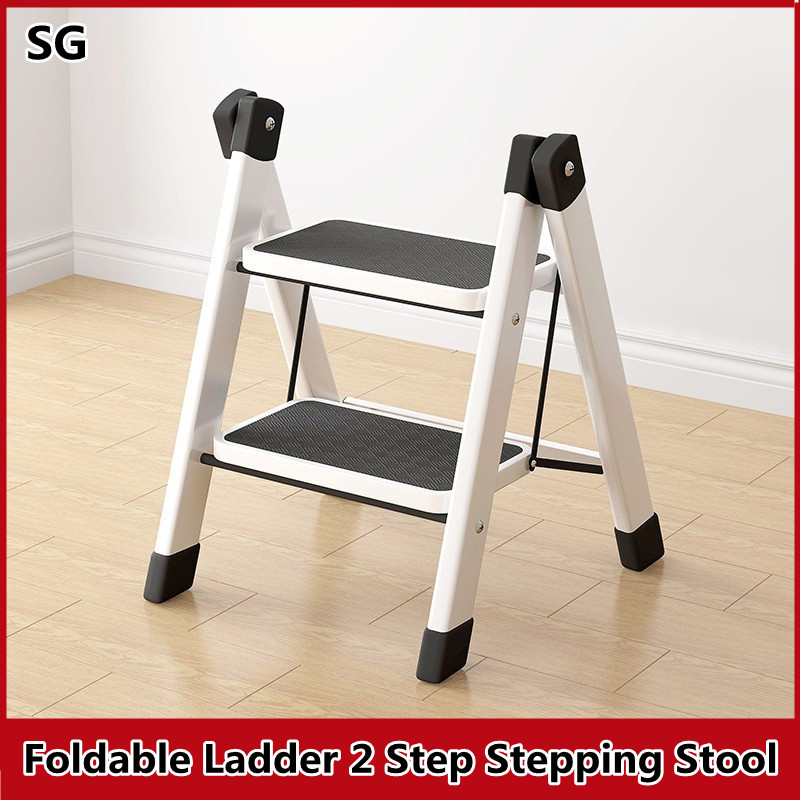 Foldable Ladder Step 2 Step Ladder 150kg Bearing Capacity Step Stool ...