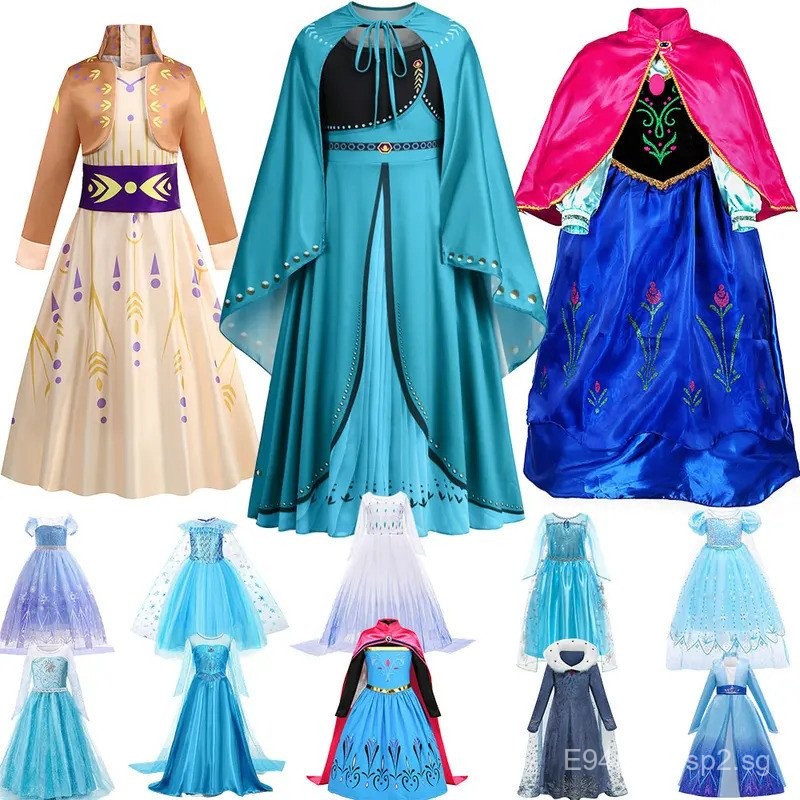 mother daughter dresses for 1st birthday Posh Peanut Girl's Disney Frozen Elsa Tulle Dress in Blue, 10Y-12Y, Viscose from Bamboo