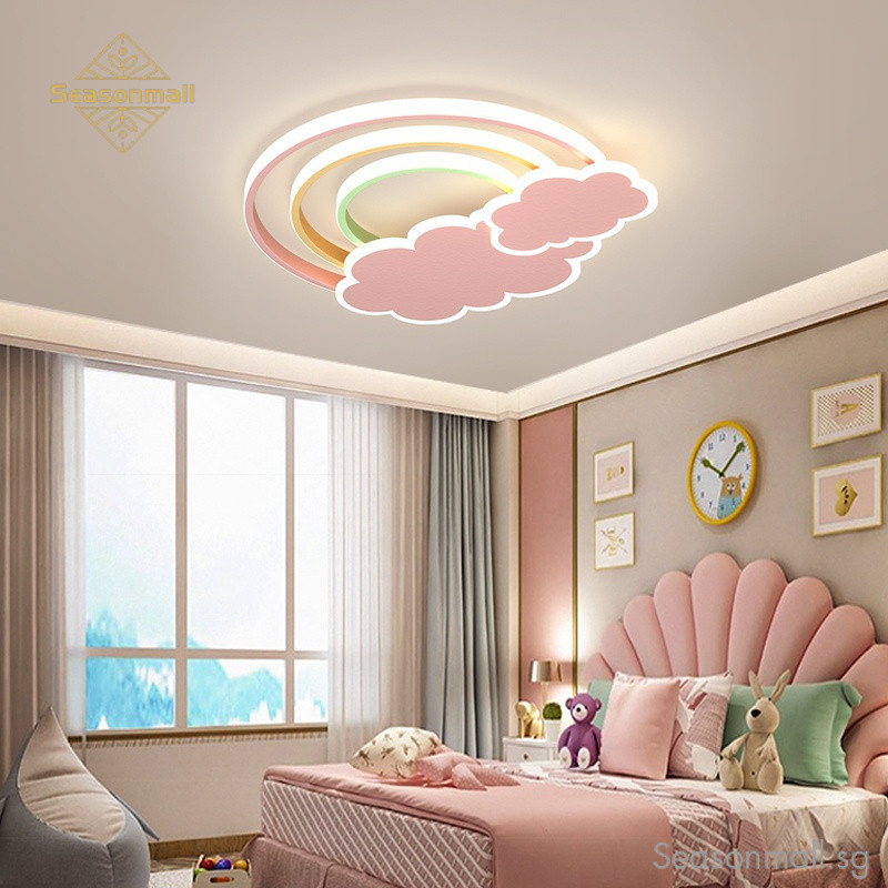 LED Rainbow Cloud Ceiling Light for Bedroom Boys Girls Kids Cute ...
