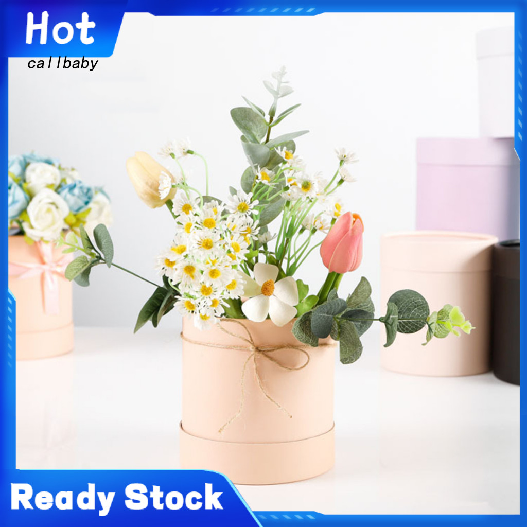 KDCL- Round Flower Packaging Box Floral Packaging Container 3pcs ...