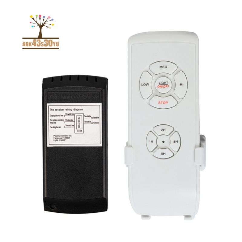 Universal Ceiling Fan Remote Control Kit – 40W, 6-Speed With Timer, Forward/Reverse, For DC Ceiling Fans & Lights