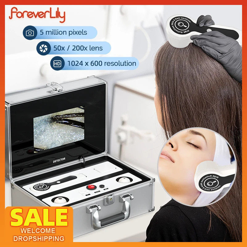 500PX Face Skin Follicle Detector 7/9Inches HD Screen Facial Skin ...