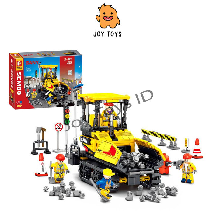 JOY TOYS Children's TOYS Brick Sembo Construction Sany Paving Scene ...