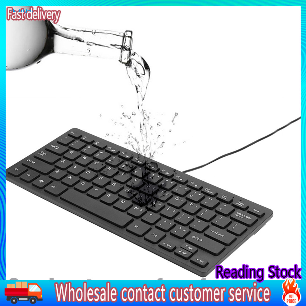 DA* Computer Keyboard Durable Keyboard Ultra Slim Water-resistant ...