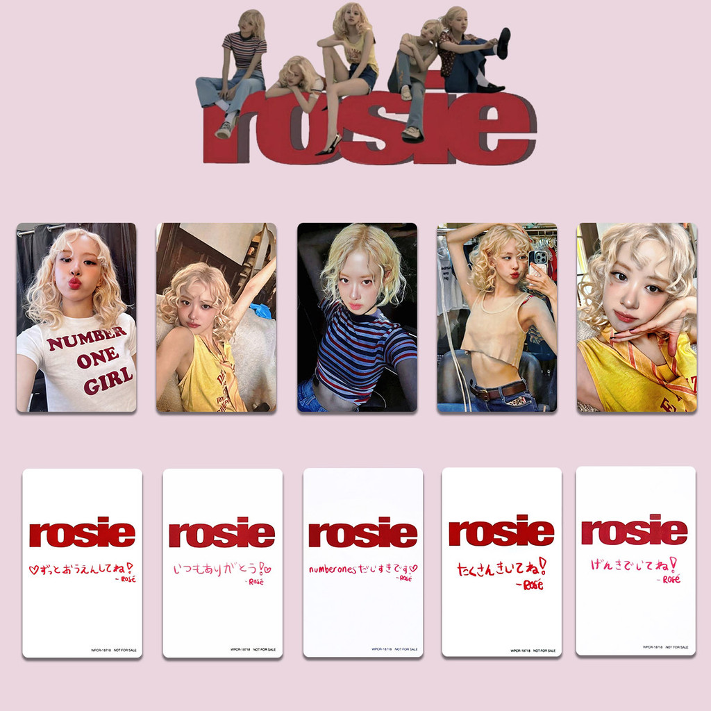 Kpop Idol ROSE Solo Album ROSIE Photocards | Shopee Singapore