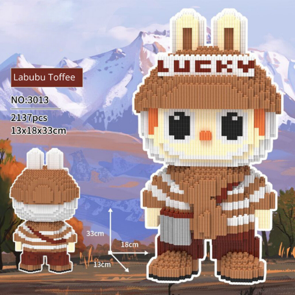 Nano Block Toy Pop Mart The Monsters Labubu Toffe Medium Bricks ...