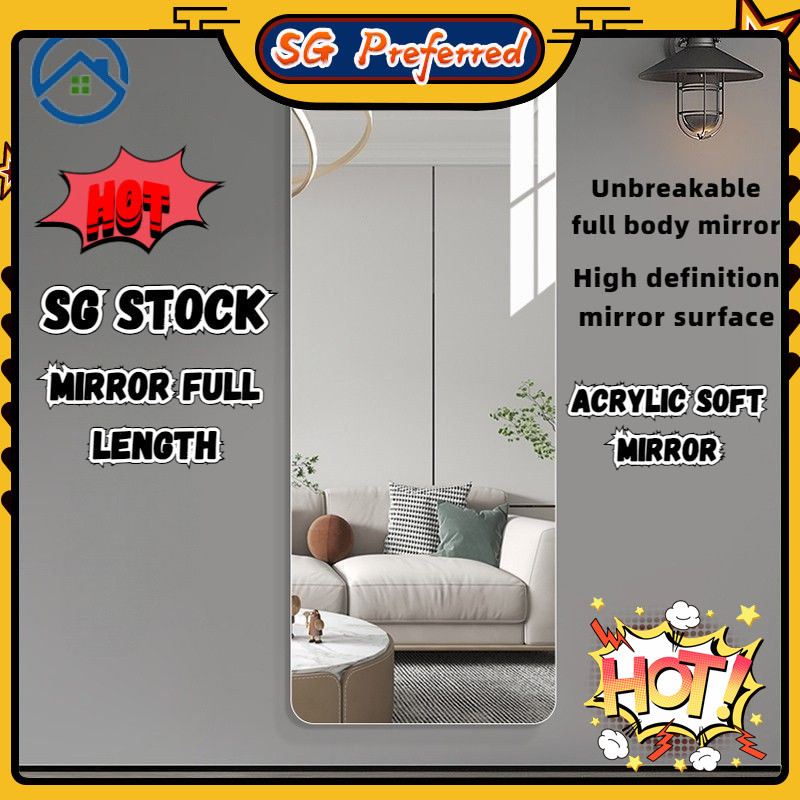 【SG Lucky Store】[SG stock Fast Shipping]Acrylic soft mirror self