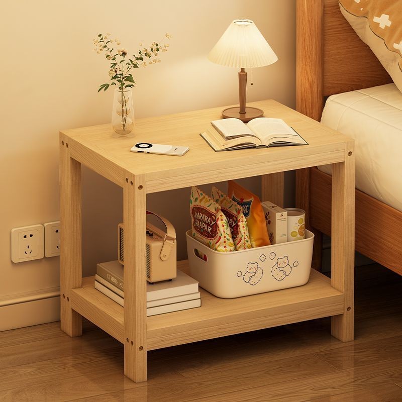 [48H Shipping] Solid Wood Storage Rack Floor Simple Home Living Room ...