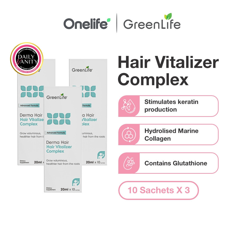 [Exp Sep 2025Bundle of 3] GreenLife Hair Vitalizer Complex with