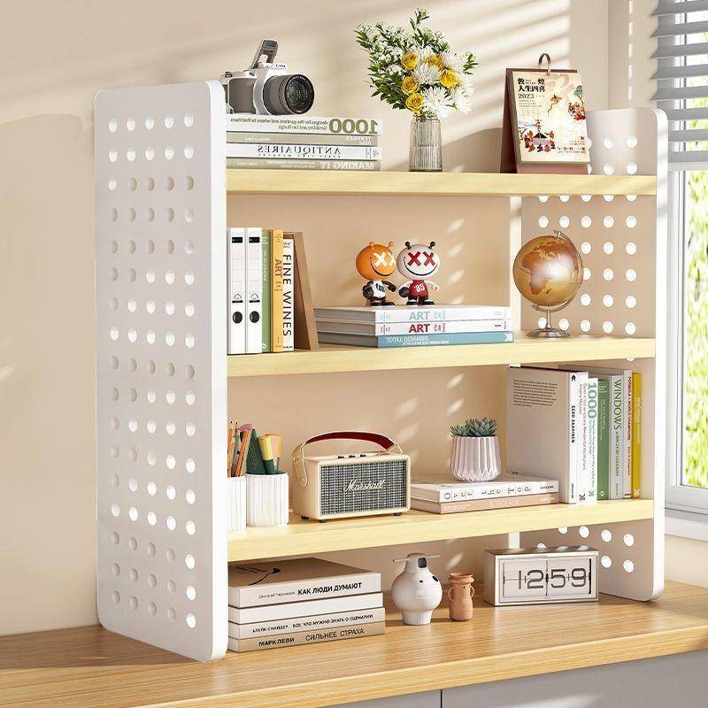 Desk shelf Desk bookshelf Home study desk multi-layer cavity board ...