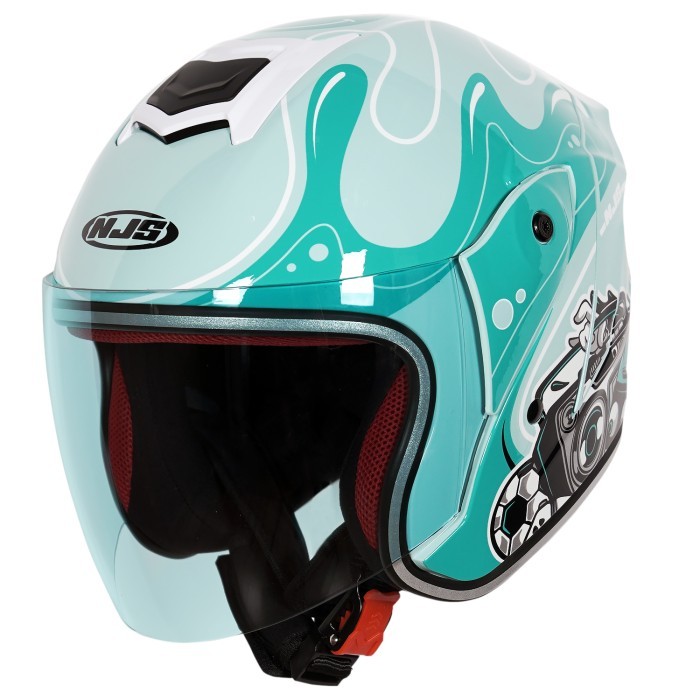 NJS Kairoz Kids Signature - Helm Anak (FREE MAINAN ANAK) - Helm Anak / Helm NJS / NJS Anak / Kairoz Anak / Kairoz / Kairoz Motif Anak / NJS ORI / SNI - Gambar 3