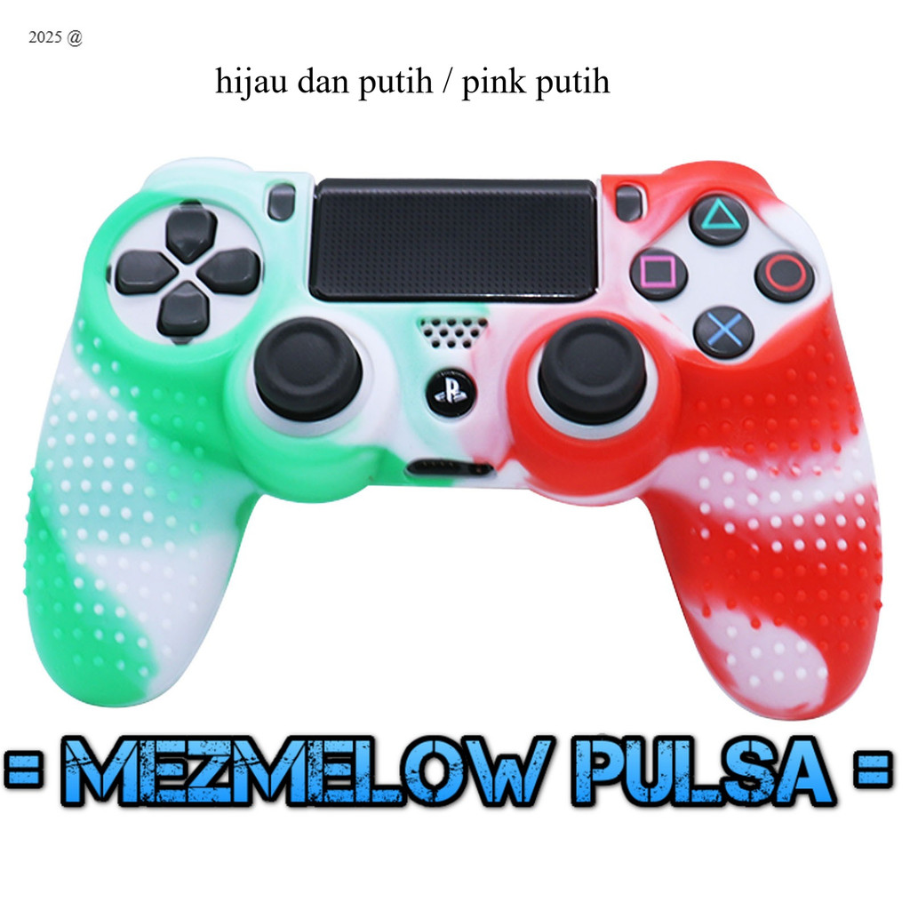 Caseng PS4 Stik Cover Silikon Anti-Slip Dots - Gambar 4