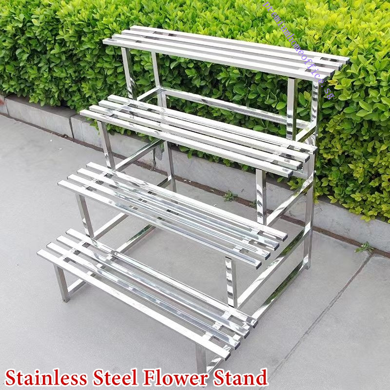 Stainless Steel Metal Plant Rack Flower Pot Stand Step Multi-Layer ...