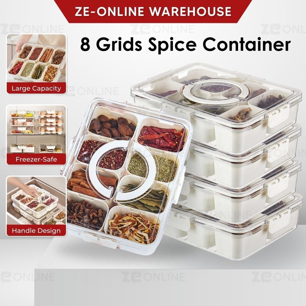 Food Storage Containers Stackable Refrigerator Organizer Bins with Lids ...