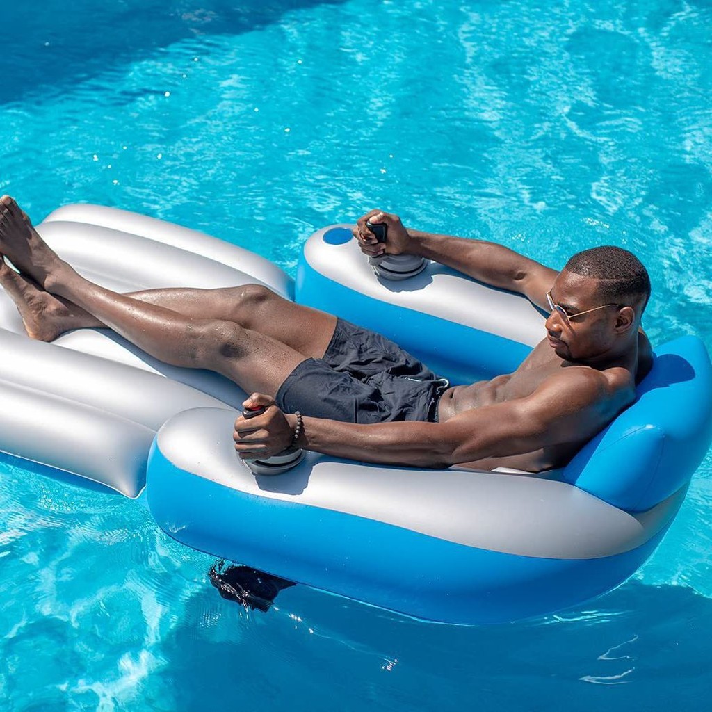 Inflatable Water Motorcycle with Electric Thruster Outdoor Pool Water ...