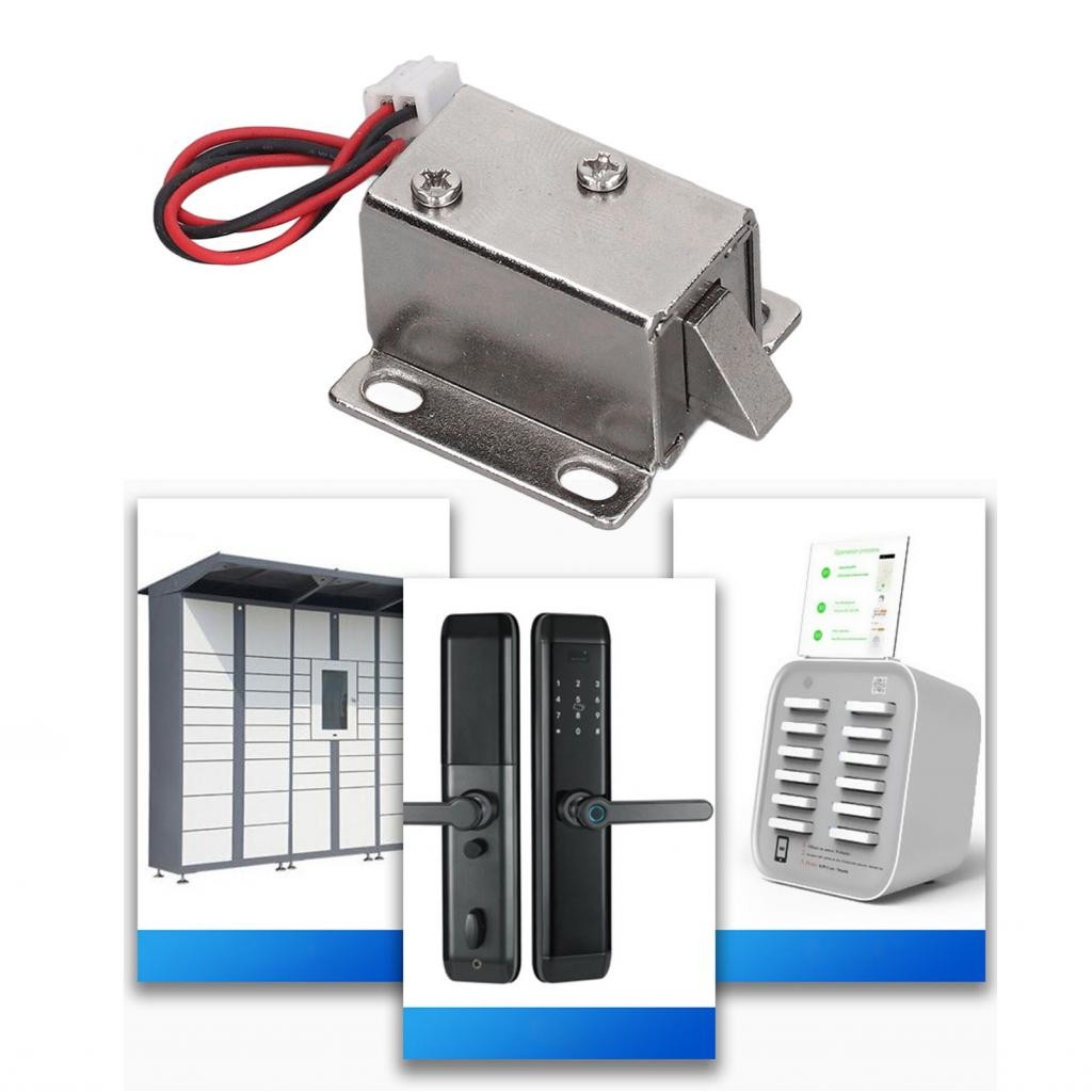 Supergoodsales 2A DC Electromagnetic Lock Cabinet Drawer Electric ...